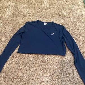 Cropped gym shark long sleeve for sale!